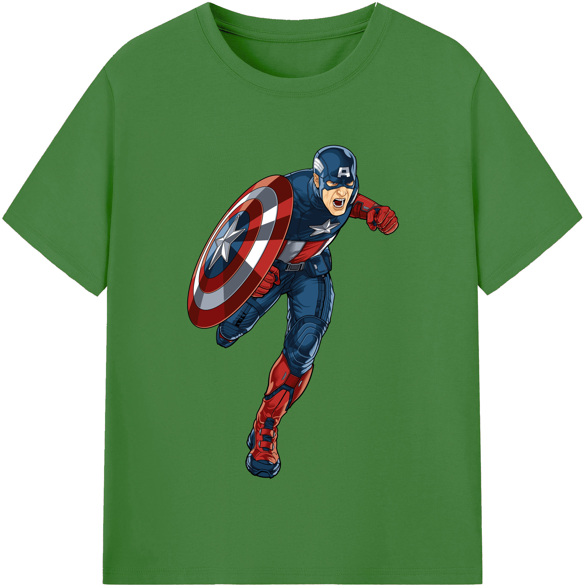 （画像用） アベンジャーズ The Avengers レディースカジュアルプリントTシャツ（綿100％）